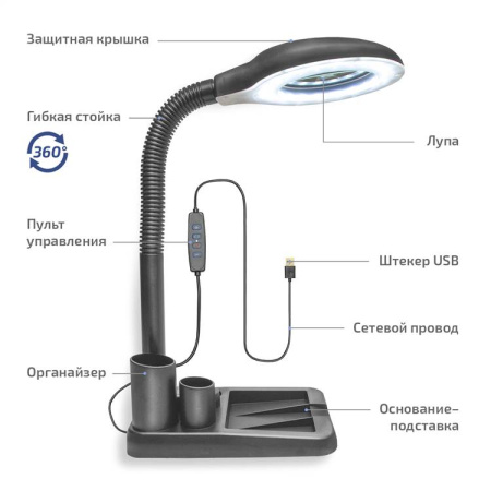 Бестеневая лампа МЕГЕОН 02818 купить по низкой цене | МАКСПРОФИТ